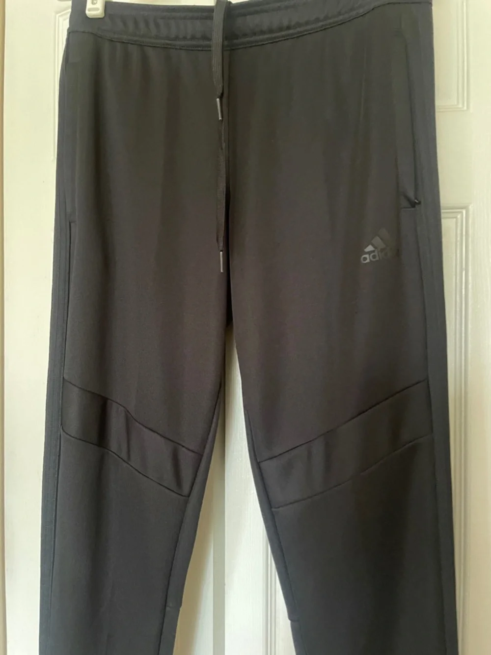 adidas Black Women's Track Joggers with Zip Pockets - Picture 2 of 5